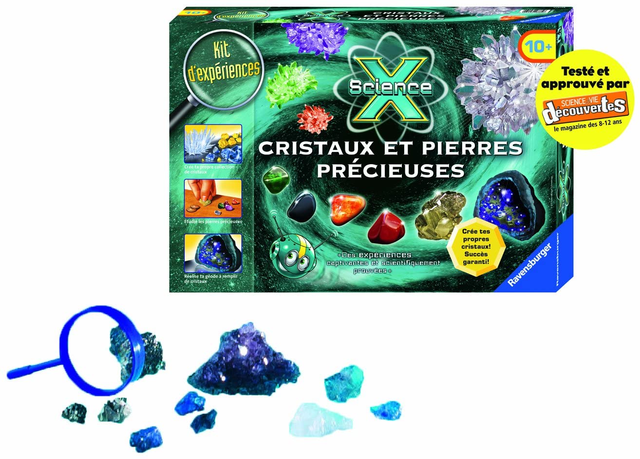 Science et jeu : Cristaux et pierres précieuses - Jeux et jouets Clementoni  - Avenue des Jeux