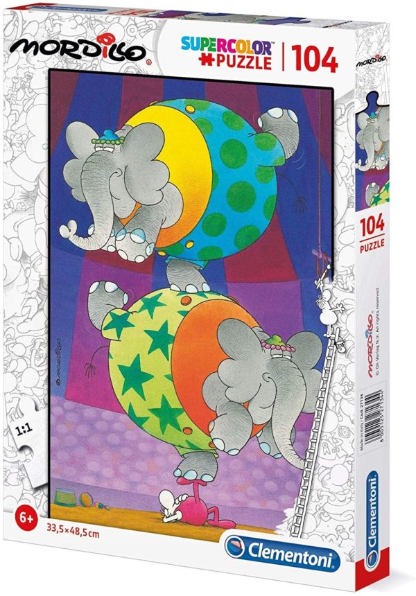 Puzzle Supercolor Modillo – 104 pcs – Clementoni