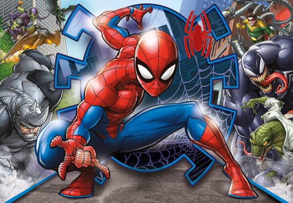 Puzzle Supercolor Spider-Man – 104 pcs – Clementoni – Image 2