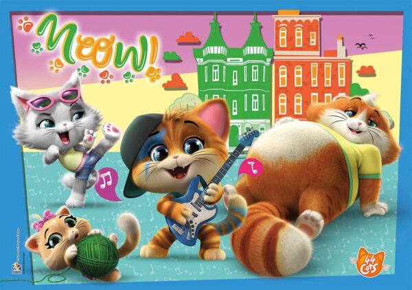 Puzzle Supercolor 44 Cats – 2x20 pcs – Clementoni – Image 2