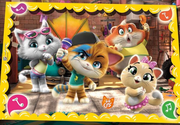 Puzzle Supercolor 44 Cats – 2x20 pcs – Clementoni – Image 3