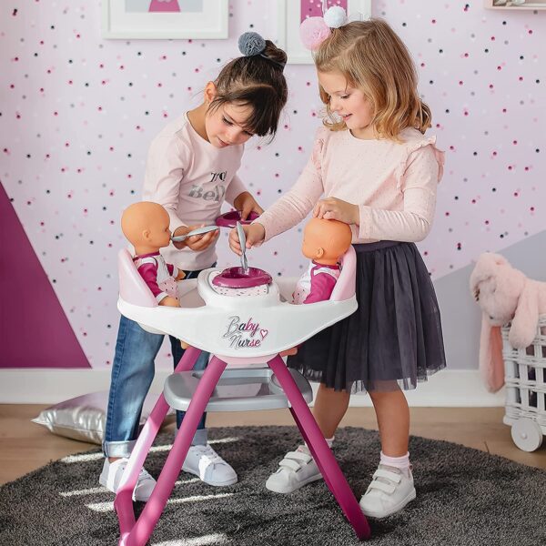 Baby Nurse Chaise Haute Jumeaux - Smoby – Image 3