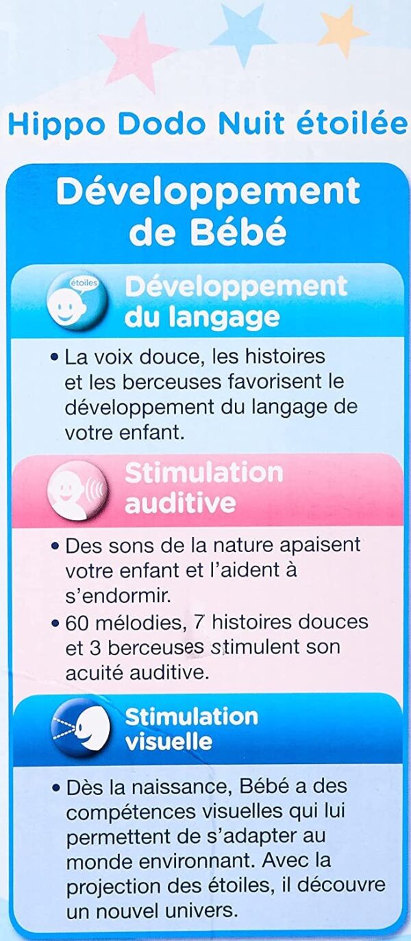 Veilleuse bébé Hippo Dodo Nuit Etoilée – Image 7