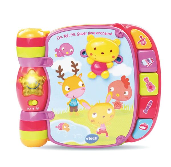 Do, Ré, Mi super livre enchanté Rose - Vtech