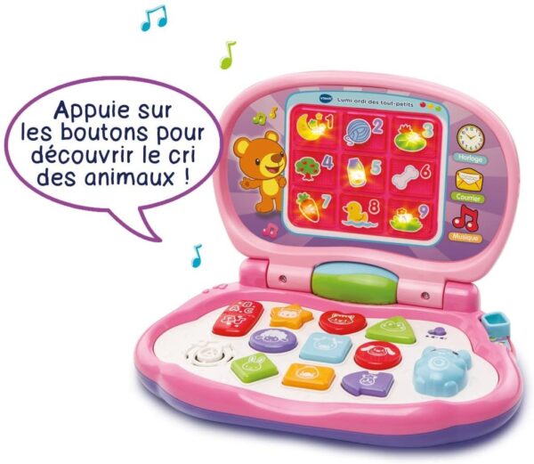 Lumi ordi des tout-petits rose - Vtech – Image 3