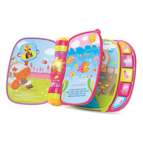 Do, Ré, Mi super livre enchanté Rose - Vtech – Image 2