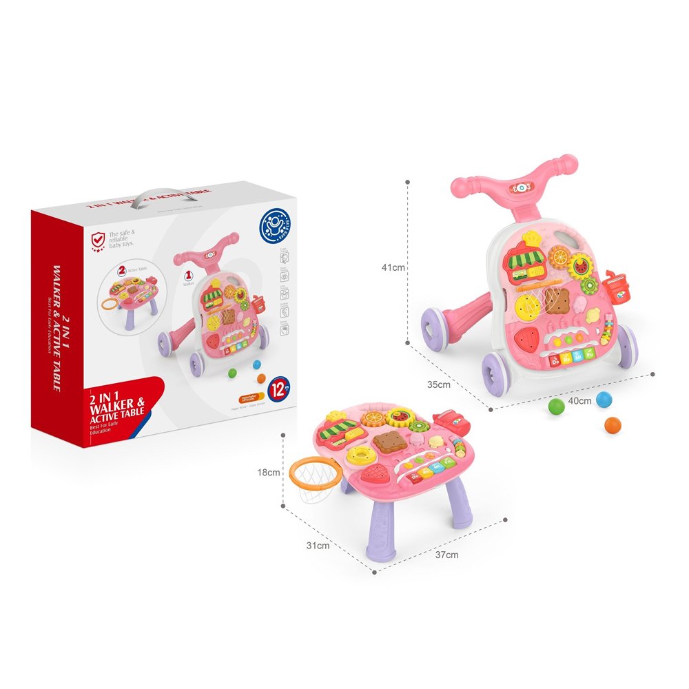 TROTTEUR ET TABLE MUSICAL 2 EN 1 - HUANGER – Image 4