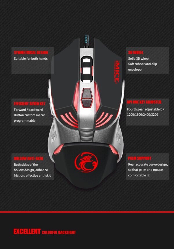 iMICE V5 SOURIS GAMER – Image 2