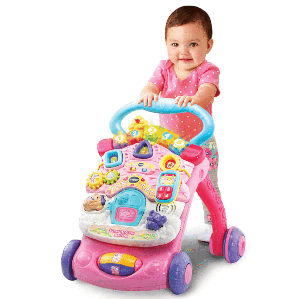 Super Trotteur parlant 2 en 1 rose - Vtech