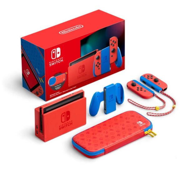 Nintendo Switch Rouge et Bleu Edition Mario – Image 2