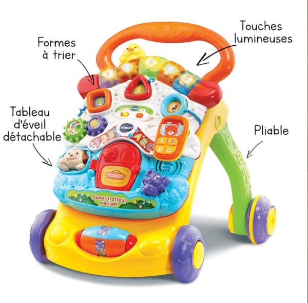 Super Trotteur parlant 2 en 1 orange - Vtech – Image 2