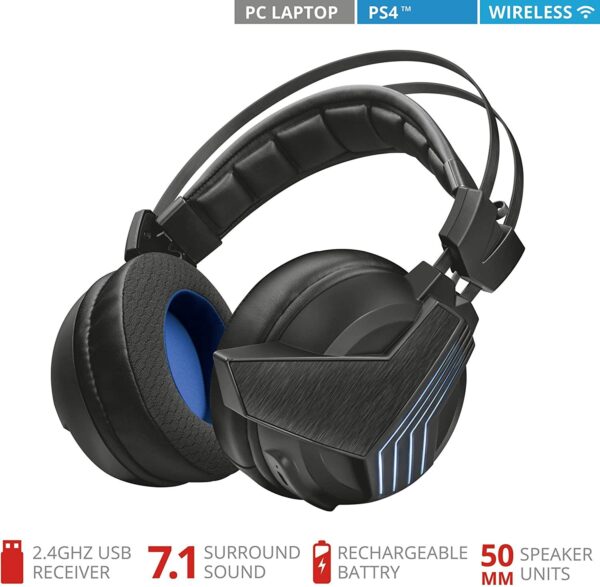 Casque Gaming Trust GXT 393 MAGNA Sans fil – Image 3