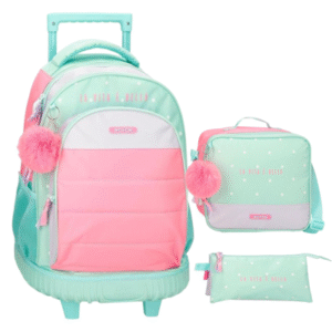 PACK 3PCS Cartable à roulettes + Sac repas + Trouse Movom