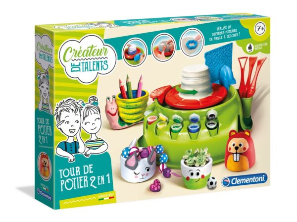 Créateur de Talents - Tour de Potier 2 en 1-avec Chargeur