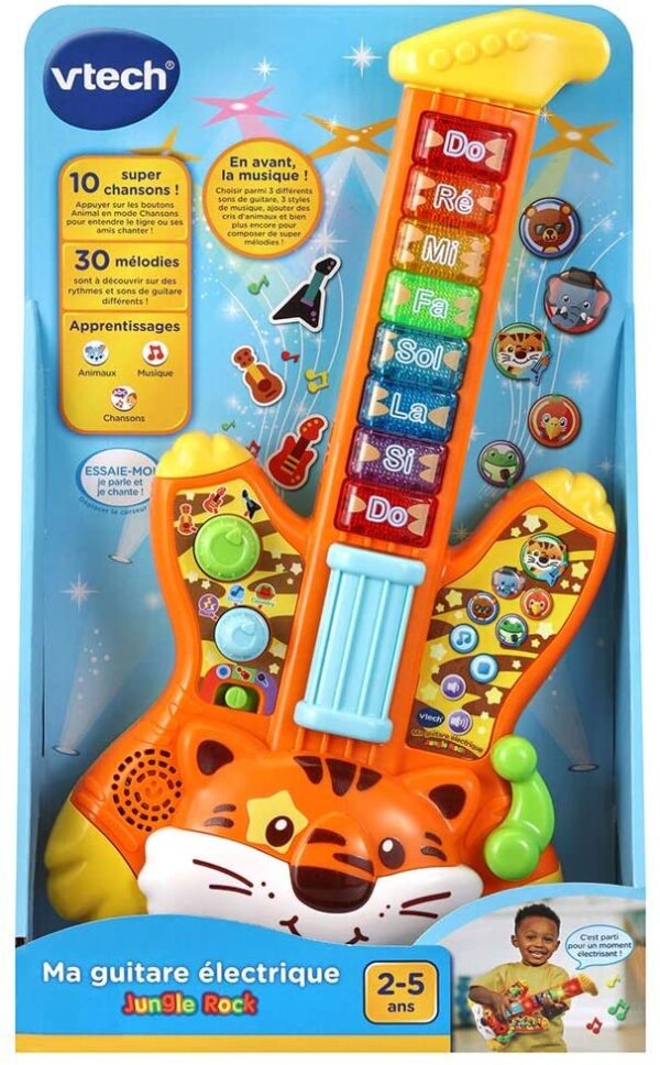 Guitare electrique enfant tigre - Jungle Rock - VTech
