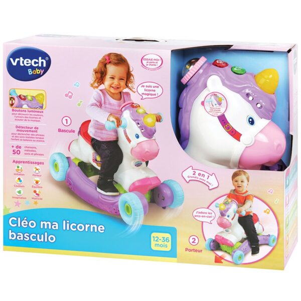 Licorne à bascule Cléo - porteur bébé - Vtech